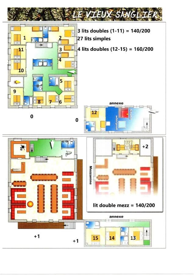 Le Vieux Sanglier - 41 Pers - Malmedy Villa Exterior foto
